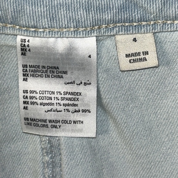 Style & Co. Denim Mini Skirt Size 4 - Picture 7 of 8